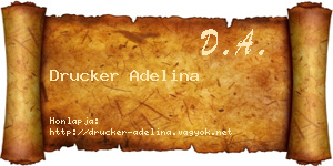 Drucker Adelina névjegykártya